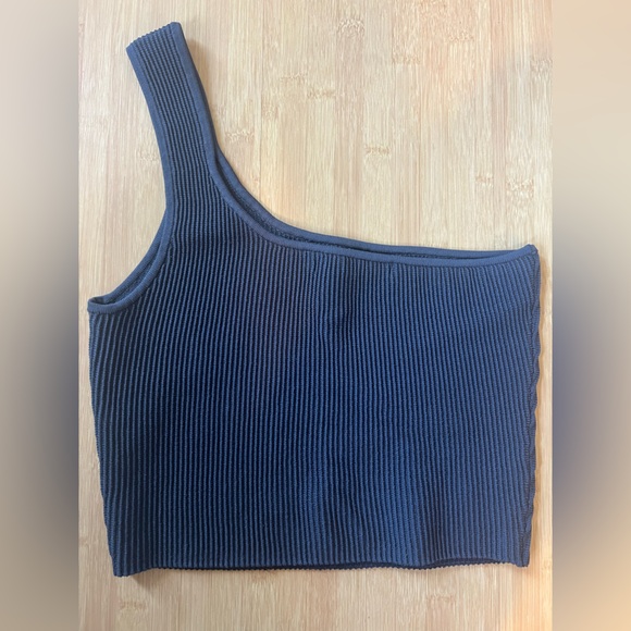 Quince One-Shoulder Ribbed Top - Picture 3 of 3